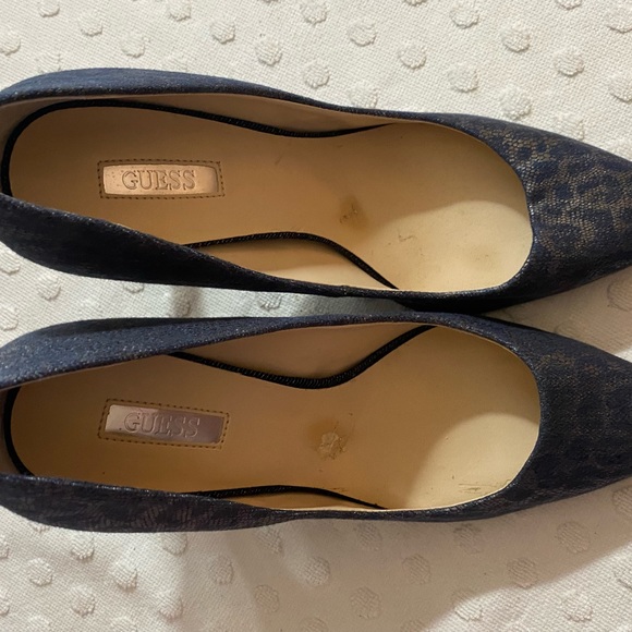 GUESS Blue Leopard Print Stilettos - Picture 4 of 16